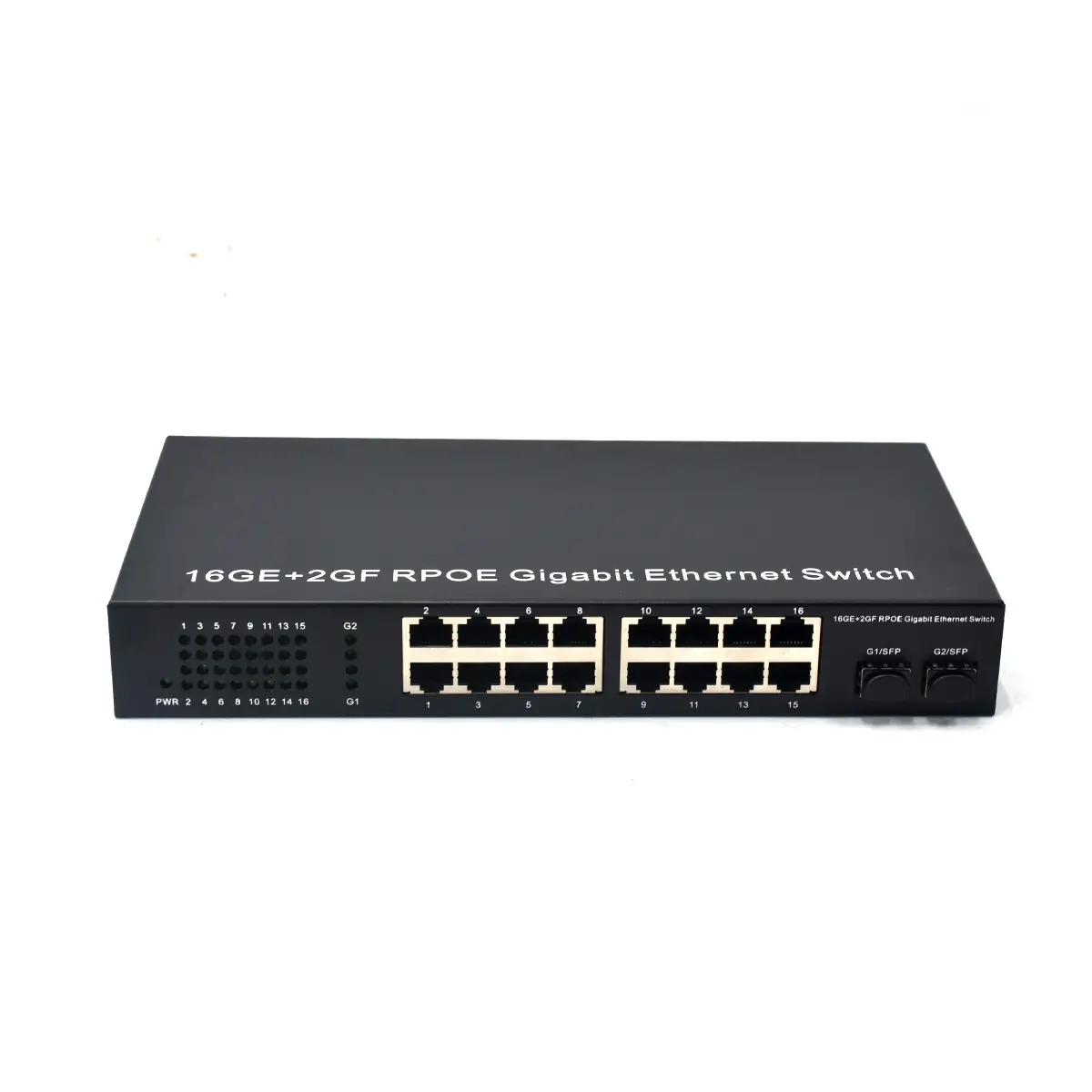 Product gallery: SG1602RP | Gigabit 16 Port Passive PoE Schalter 2 SFP/SC/LC/FC/ST