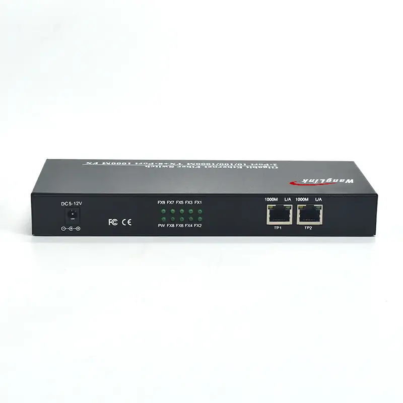 Product gallery: SG208RP | 2 Gigabit RJ45 8-Port Fiber optische reverse poe switch
