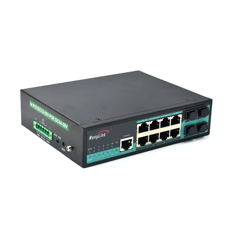 Product gallery: ISG804M | Gigabit Industrial 8 Port ethernet managed switch 4 SFP